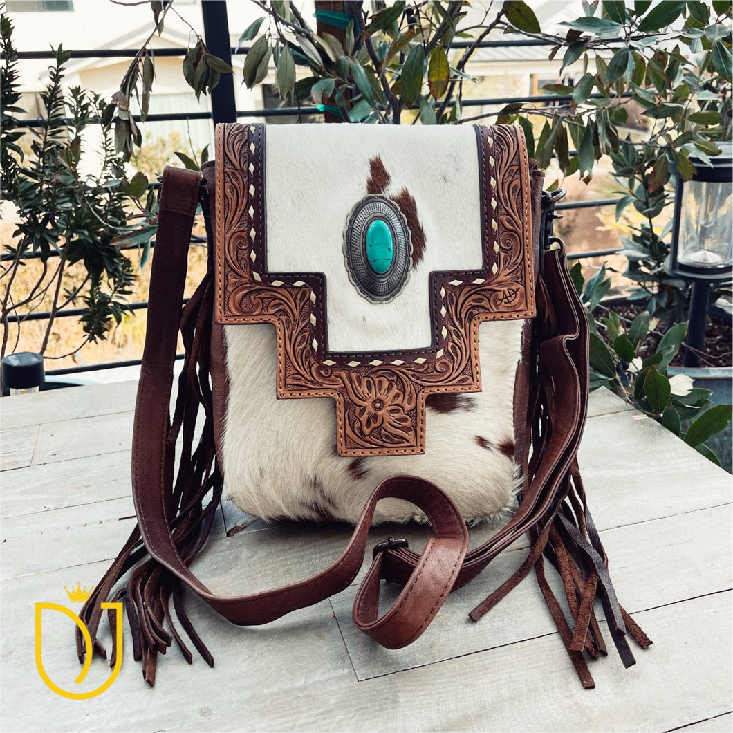 Quail Hollow Western Leather Crossbody Purse