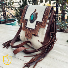 Load image into Gallery viewer, Quail Hollow Western Leather Crossbody Purse

