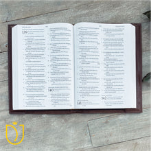 Load image into Gallery viewer, Graceful Hand Tooled Leather Bible Cover
