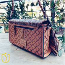 Load image into Gallery viewer, Coyote Run Hand Tooled Leather Purse
