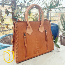 Load image into Gallery viewer, Prairie Rose Hand Tooled Leather Purse
