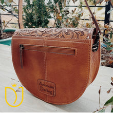 Load image into Gallery viewer, Copper Canyon Hand Tooled Leather Crossbody Purse
