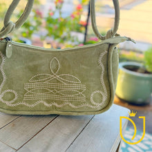 Load image into Gallery viewer, Emilie Suede Boot Stitch Purse
