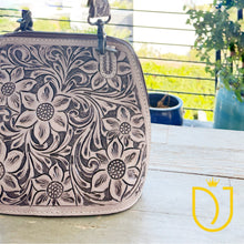 Load image into Gallery viewer, Rockwell Bone Hand Tooled Leather Crossbody Purse

