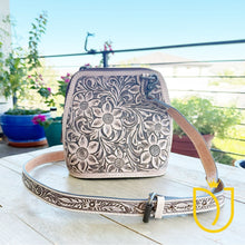 Load image into Gallery viewer, Rockwell Bone Hand Tooled Leather Crossbody Purse
