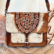 Load image into Gallery viewer, Leesville Western Leather Crossbody Purse
