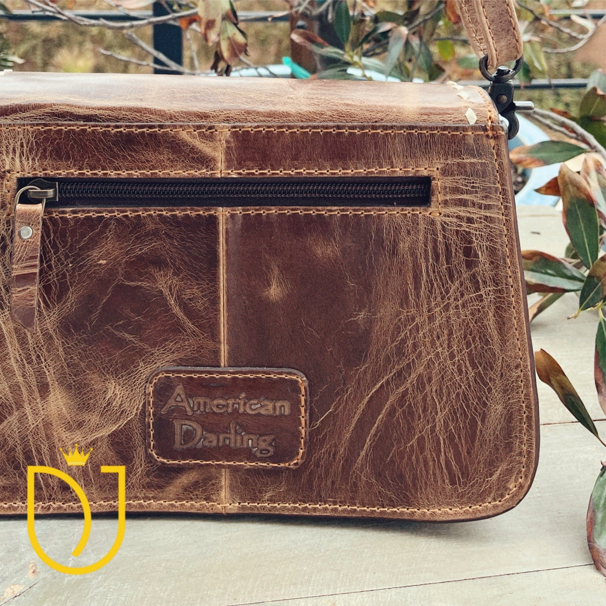 Barn Dance Leather Crossbody Purse