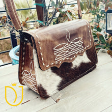 Load image into Gallery viewer, Barn Dance Leather Crossbody Purse
