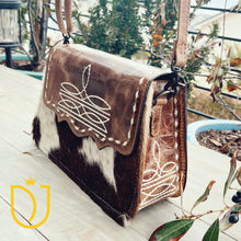 Load image into Gallery viewer, Barn Dance Leather Crossbody Purse
