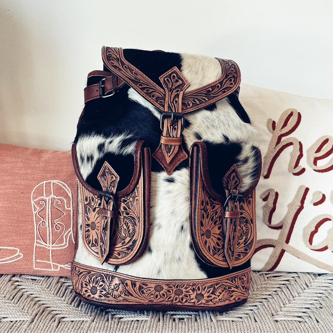 The Highlands Western Leather Backpack