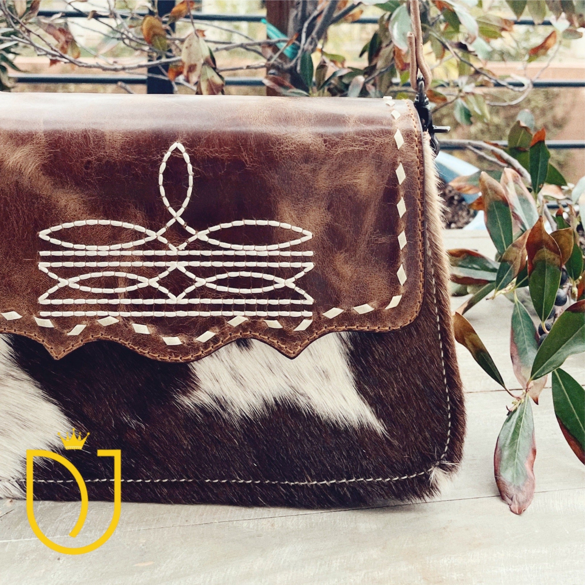 Barn Dance Leather Crossbody Purse
