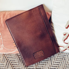 Load image into Gallery viewer, Park Hill Hand Tooled Leather Notebook Portfolio
