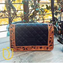 Load image into Gallery viewer, Aliante Hand Tooled Leather Crossbody Purse
