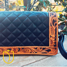 Load image into Gallery viewer, Aliante Hand Tooled Leather Crossbody Purse
