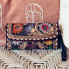 Load image into Gallery viewer, Bellemont Hand Tooled Leather Crossbody Wallet
