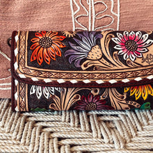 Load image into Gallery viewer, Bellemont Hand Tooled Leather Crossbody Wallet
