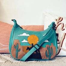 Load image into Gallery viewer, Headed West Western Leather Crossbody Purse
