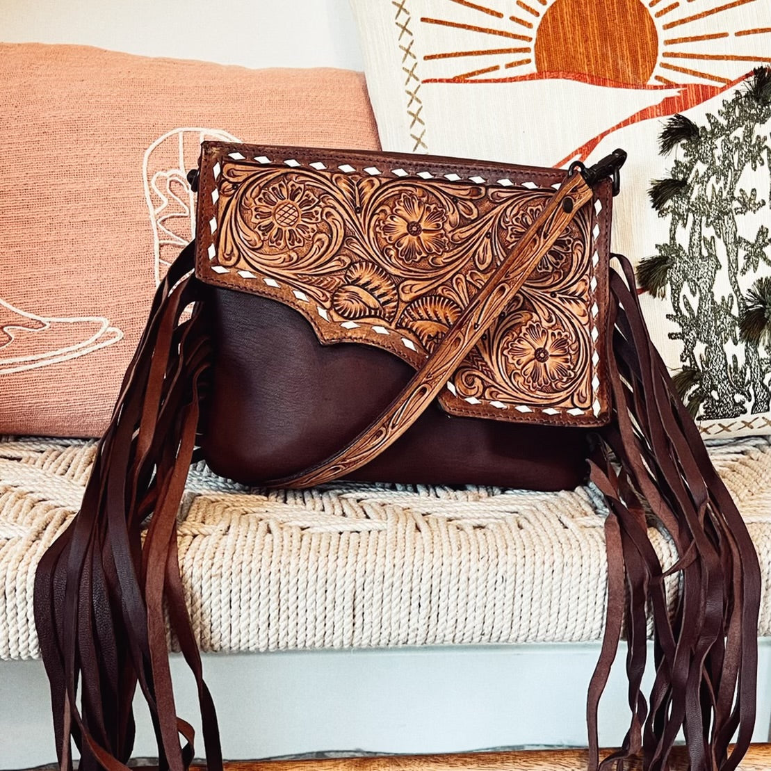 Rock Springs Western Leather Crossbody Purse – Dodi Jo's