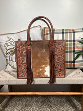 Load image into Gallery viewer, Spring Branch Western Leather Tote Bag
