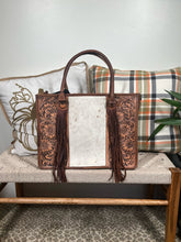 Load image into Gallery viewer, Spring Branch Western Leather Tote Bag
