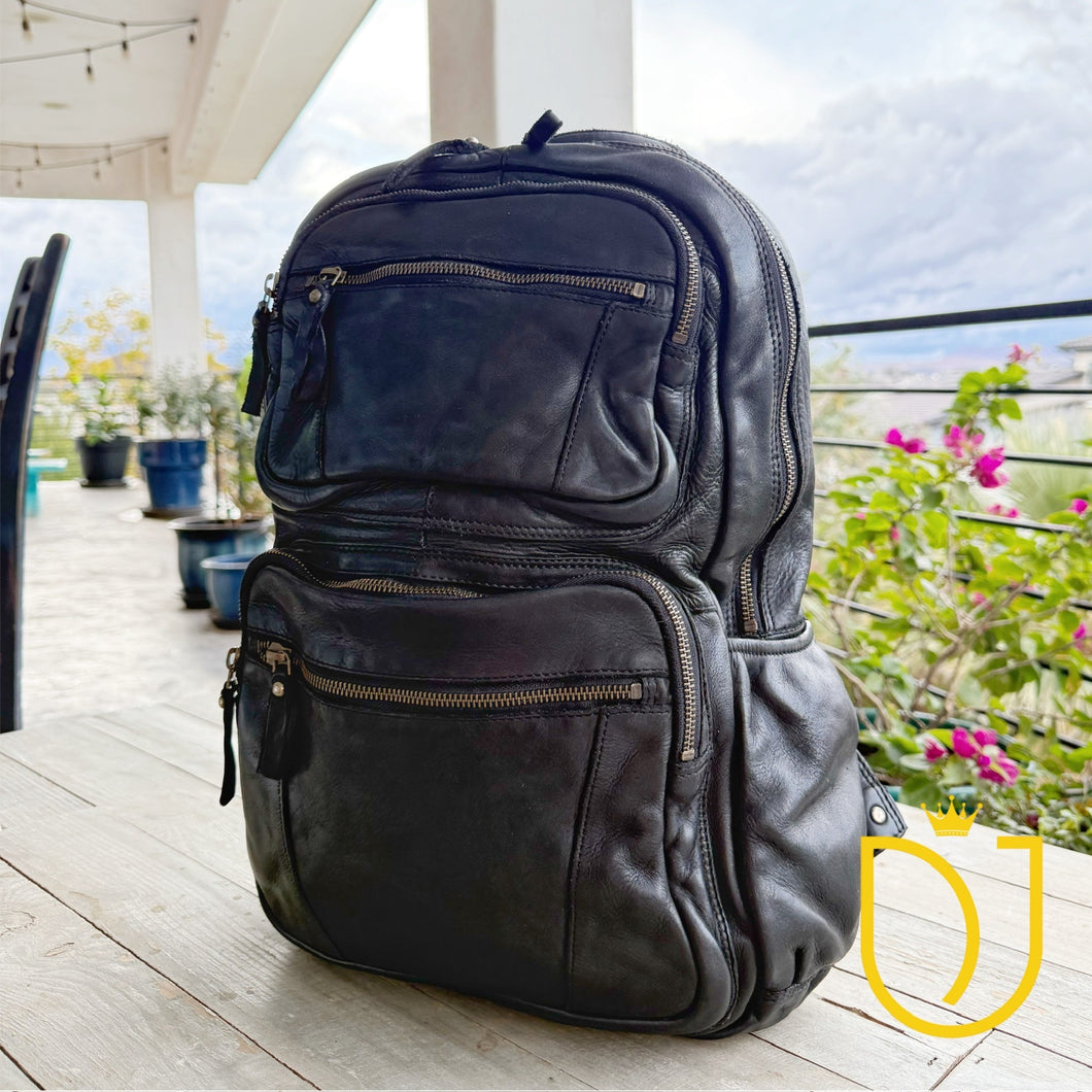 Roma Italian Leather Backpack