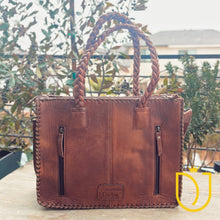 Load image into Gallery viewer, Whispering Pines Hand Tooled Leather Purse
