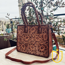Load image into Gallery viewer, Whispering Pines Hand Tooled Leather Purse
