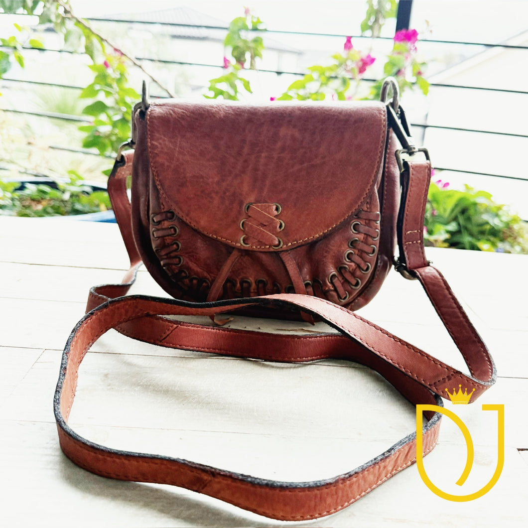 Vittoria Italian Leather Crossbody Purse