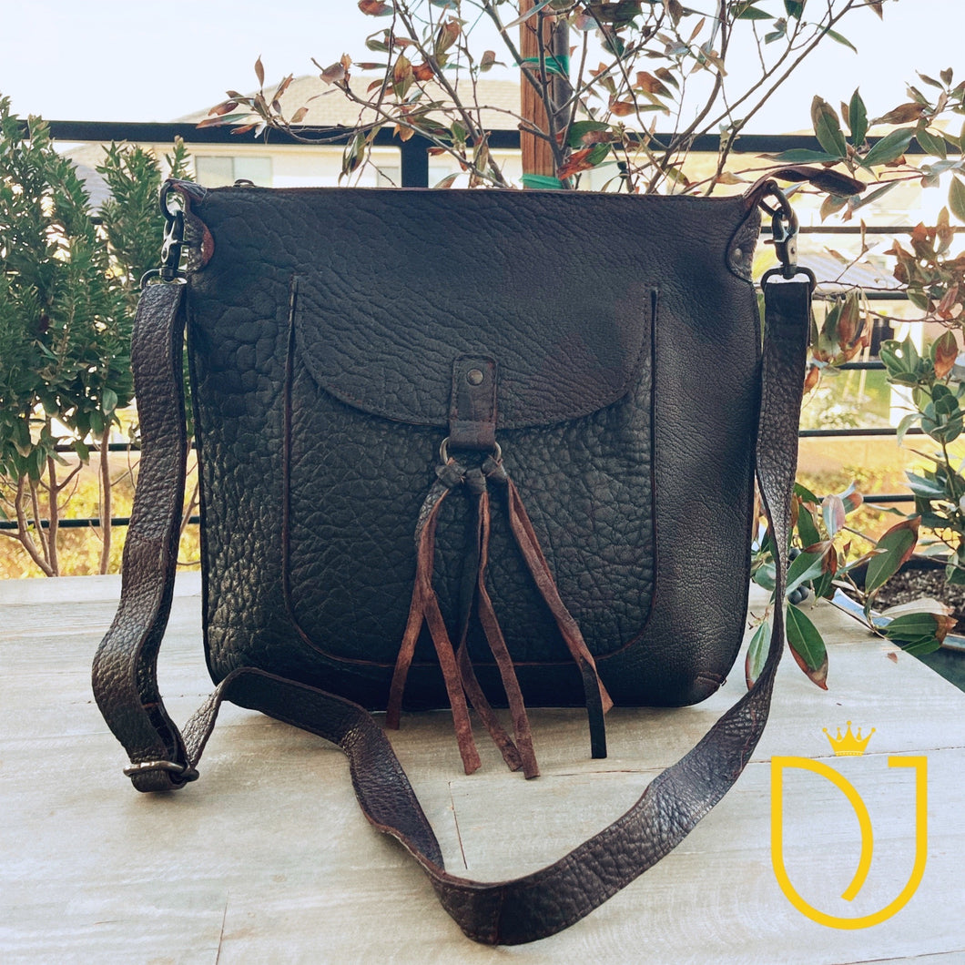 Warner Valley Vintage Leather Crossbody Purse