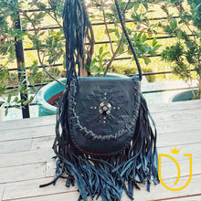 Load image into Gallery viewer, Moonlit Sage Leather Crossbody Purse
