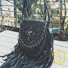 Load image into Gallery viewer, Moonlit Sage Leather Crossbody Purse
