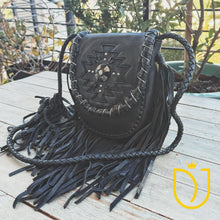 Load image into Gallery viewer, Moonlit Sage Leather Crossbody Purse
