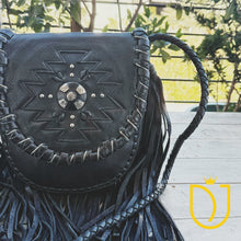 Load image into Gallery viewer, Moonlit Sage Leather Crossbody Purse
