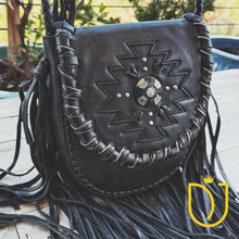 Load image into Gallery viewer, Moonlit Sage Leather Crossbody Purse
