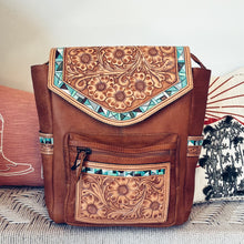 Load image into Gallery viewer, West Bend Western Leather Backpack
