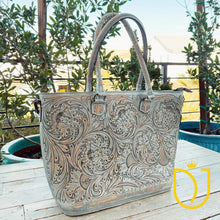 Load image into Gallery viewer, Weatherford Hand Tooled Leather Tote Bag

