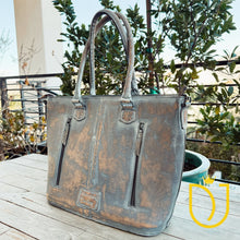 Load image into Gallery viewer, Weatherford Hand Tooled Leather Tote Bag
