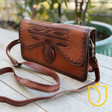 Load image into Gallery viewer, Badlands Western Leather Crossbody Purse
