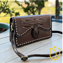 Load image into Gallery viewer, Ranchlands Western Leather Crossbody Purse
