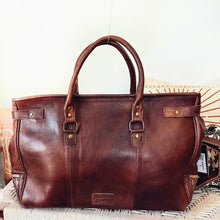 Load image into Gallery viewer, Horseback Western Leather Weekender Duffel
