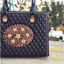 Load image into Gallery viewer, EverGrace Hand Tooled Leather Shoulder Bag

