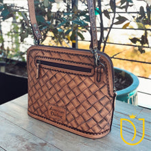 Load image into Gallery viewer, Outlaw Sunset Hand Tooled Leather Crossbody Purse
