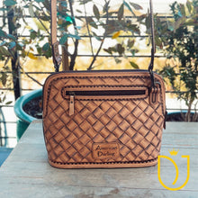 Load image into Gallery viewer, Outlaw Sunset Hand Tooled Leather Crossbody Purse
