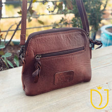 Load image into Gallery viewer, The Angelina Hand Tooled Leather Crossbody Purse
