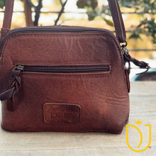Load image into Gallery viewer, The Angelina Hand Tooled Leather Crossbody Purse
