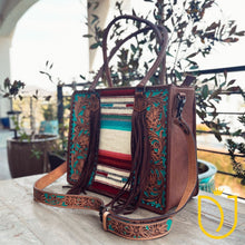 Load image into Gallery viewer, Fairview Heights Western Leather Tote Bag
