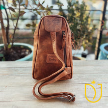 Load image into Gallery viewer, Silver Piece Leather Sling Bag

