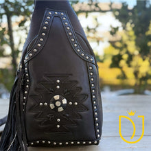 Load image into Gallery viewer, Nightshade Leather Sling Bag
