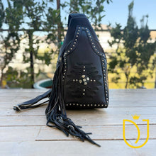 Load image into Gallery viewer, Nightshade Leather Sling Bag
