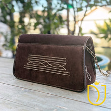 Load image into Gallery viewer, The Glory Suede Boot Stitch Purse
